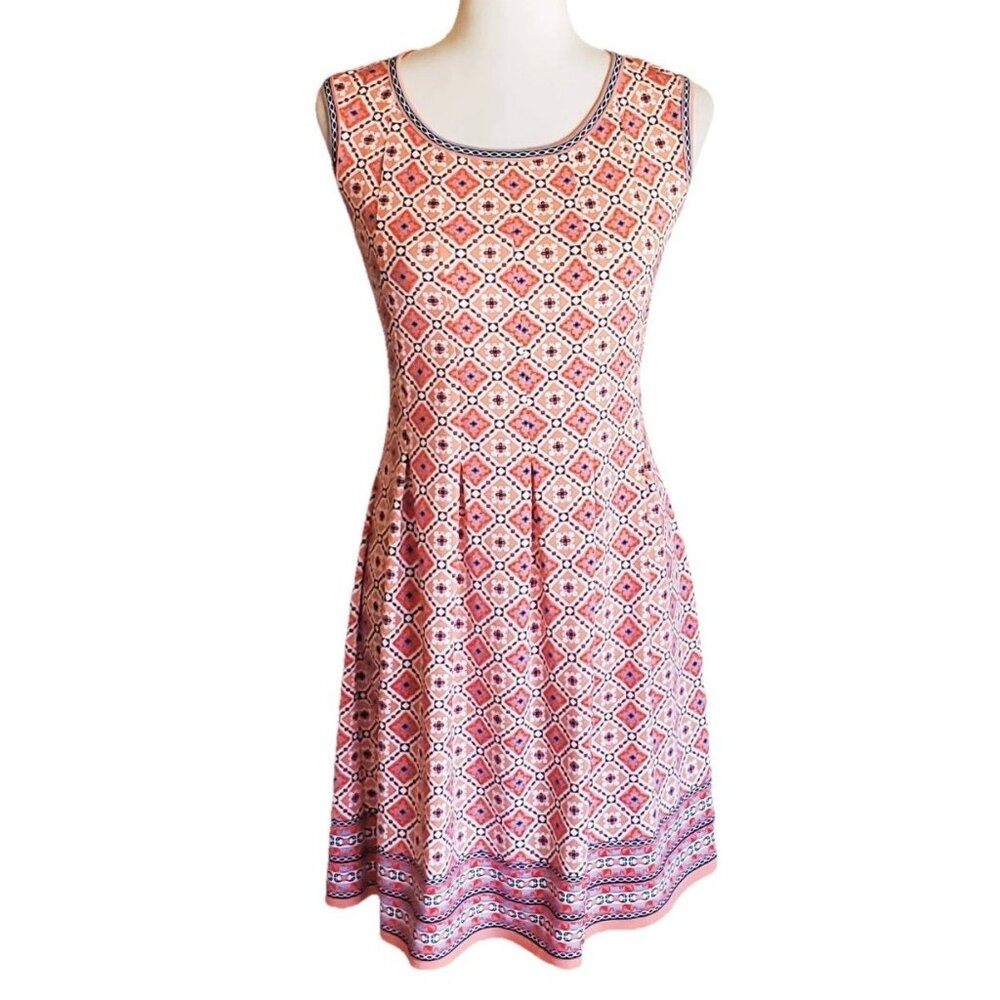 Max Studio Dress XS Orange Blue